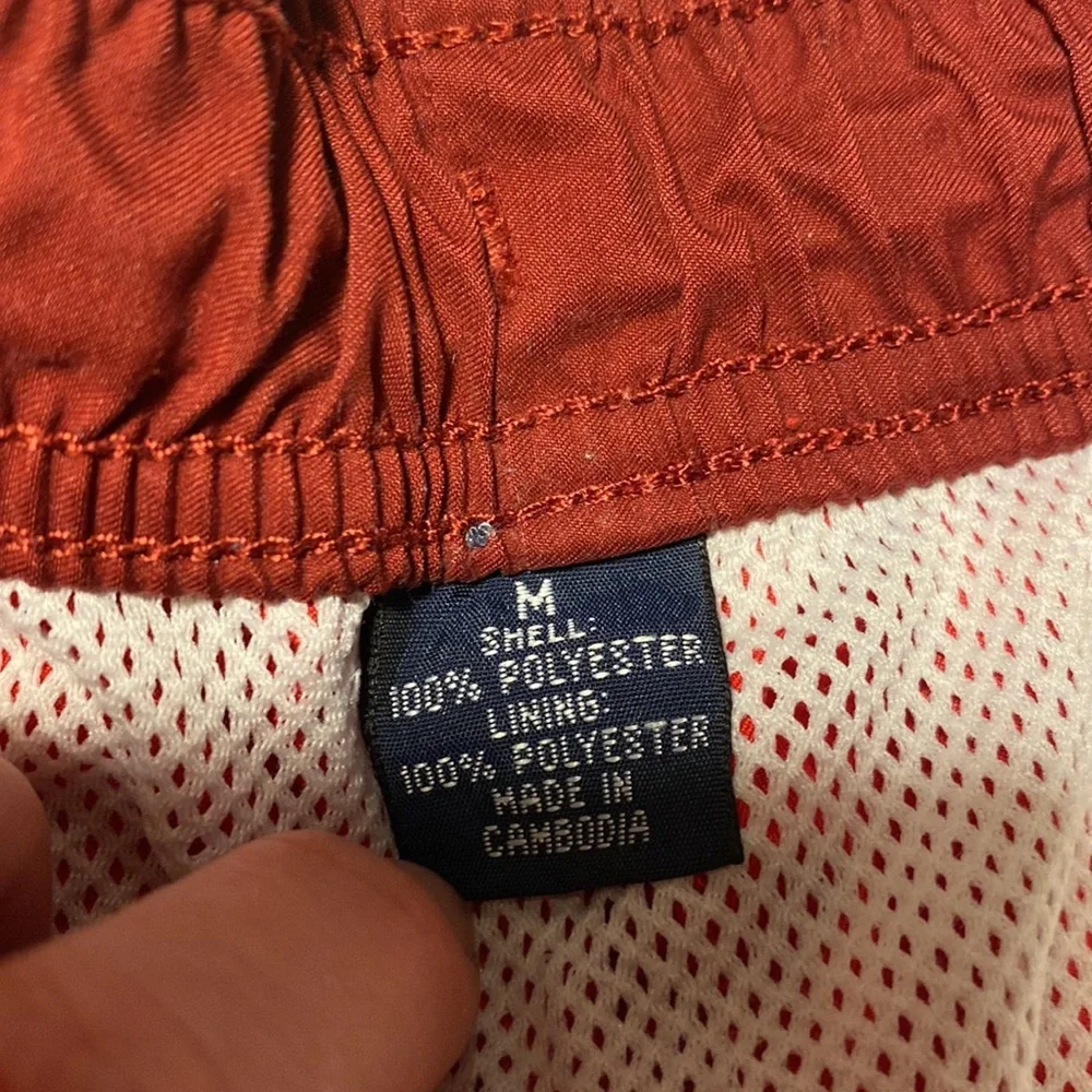 Roundtree & Yorke Red cargo pocket shorts swimwear elastic waistband swimsuit M​ - Picture 3 of 5